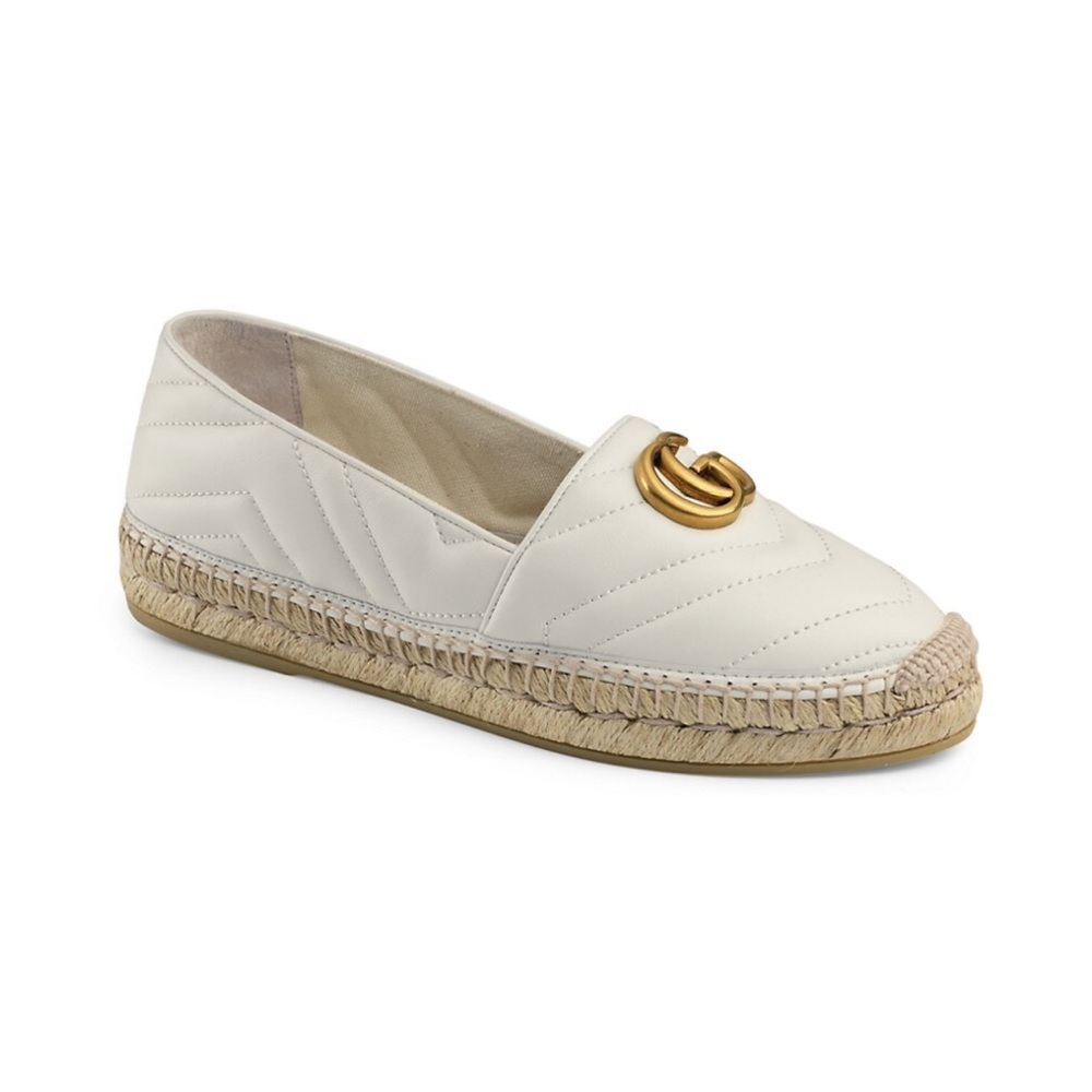 Gucci Leather espadrille with Double G